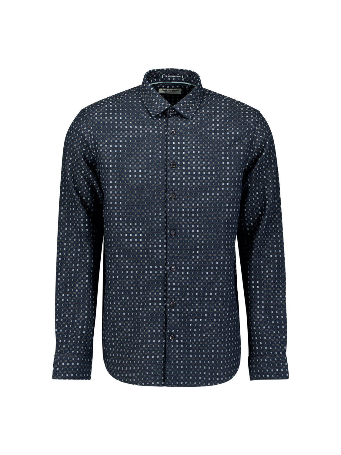 Jacquard Hemd Regula Fit - 078-Night - Blau