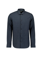 Jacquard Hemd Regula Fit - 078-Night - Blau