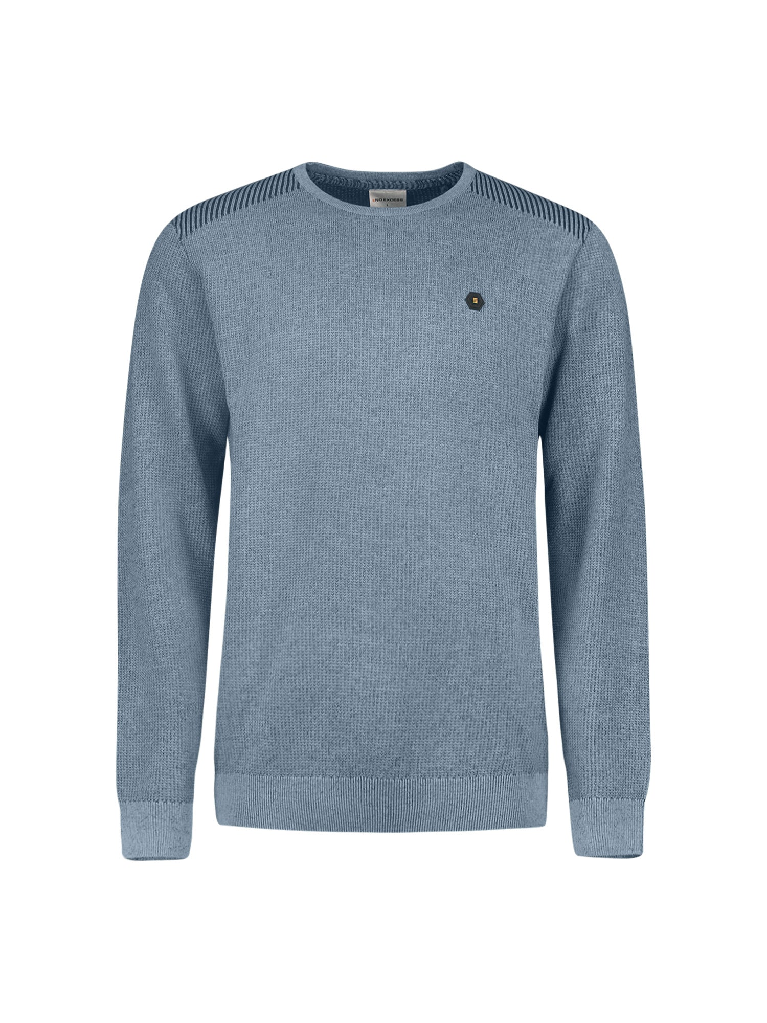Strickpullover aus Baumwolle - 138-Dusty Blue - Blau