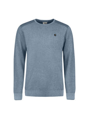 Strickpullover aus Baumwolle - 138-Dusty Blue - Blau