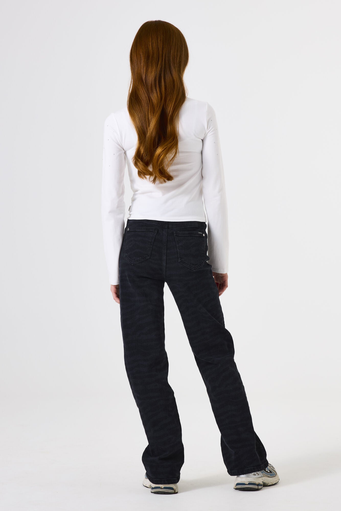 Langarmshirt aus Baumwolle - 53-off white - Weiß