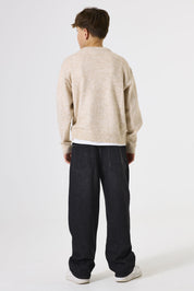 Strickpullover meliert - 8917-dune - Beige