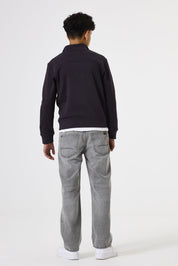 Sweatshirt aus Baumwollmix - 6134-raisin - Violett