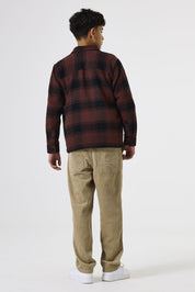 Overshirt aus Baumwolle - 4154-mahogany - Braun