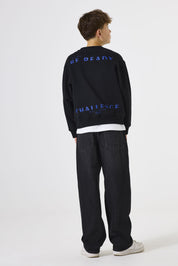 Sweatshirt aus Baumwolle - 60-black - Schwarz