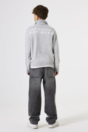 Strickpullover aus Baumwollmix - 123-mid grey melee - Grau