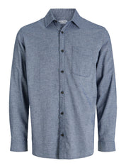 Hemd aus Baumwolle - Faded Denim - Blau