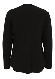 Sweatshirt aus Viskose - 99-Schwarz - Schwarz