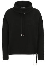 Sweatshirt aus Viskosemix - 99-Schwarz - Schwarz