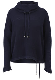 Sweatshirt aus Viskosemix - 51-Dunkelblau - Blau
