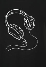 T-Shirt aus Viskose - 99-Schwarz - Schwarz