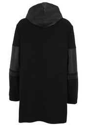 Sweatjacke Long Fit - 99-Schwarz - Schwarz