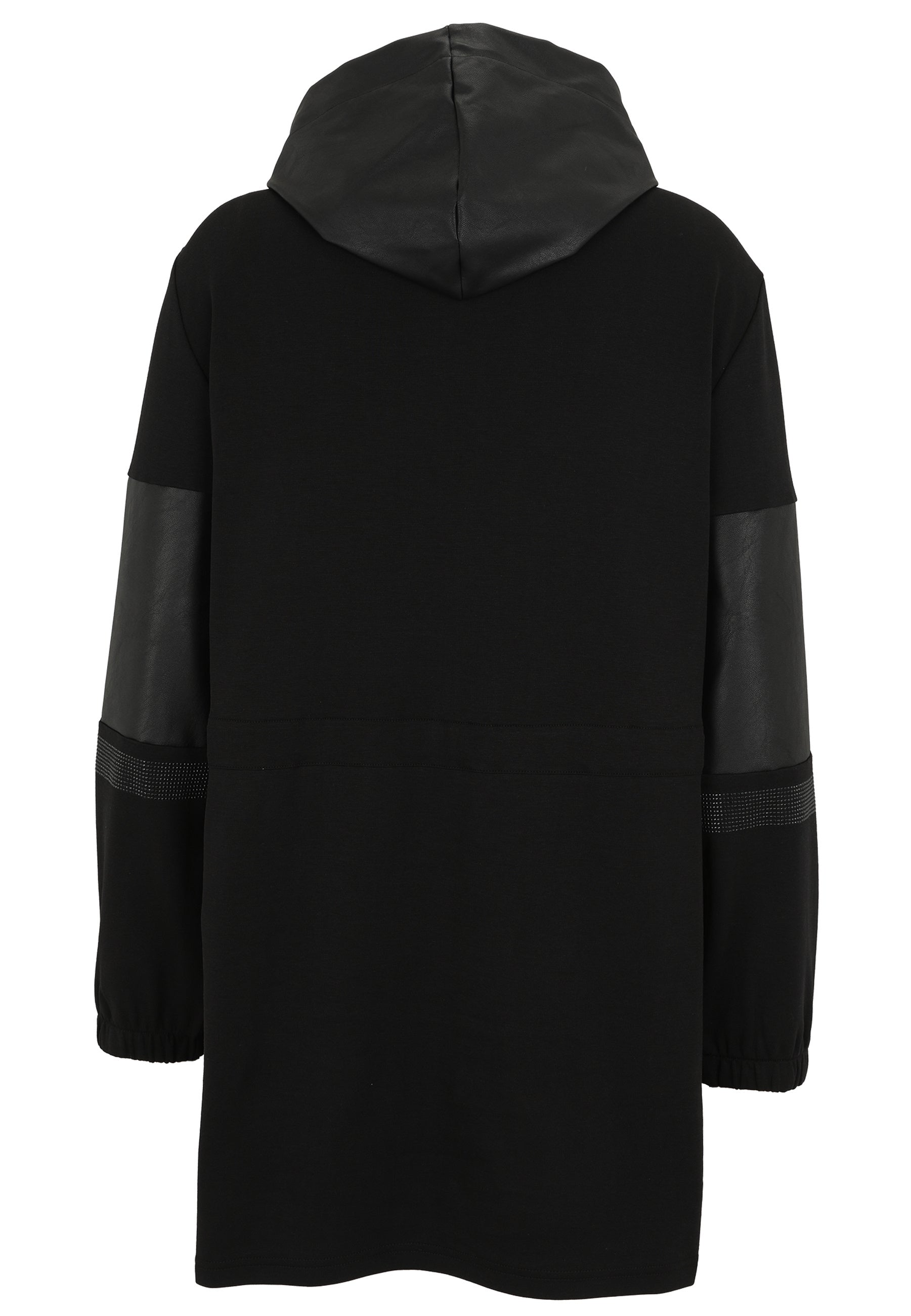 Sweatjacke Long Fit - 99-Schwarz - Schwarz