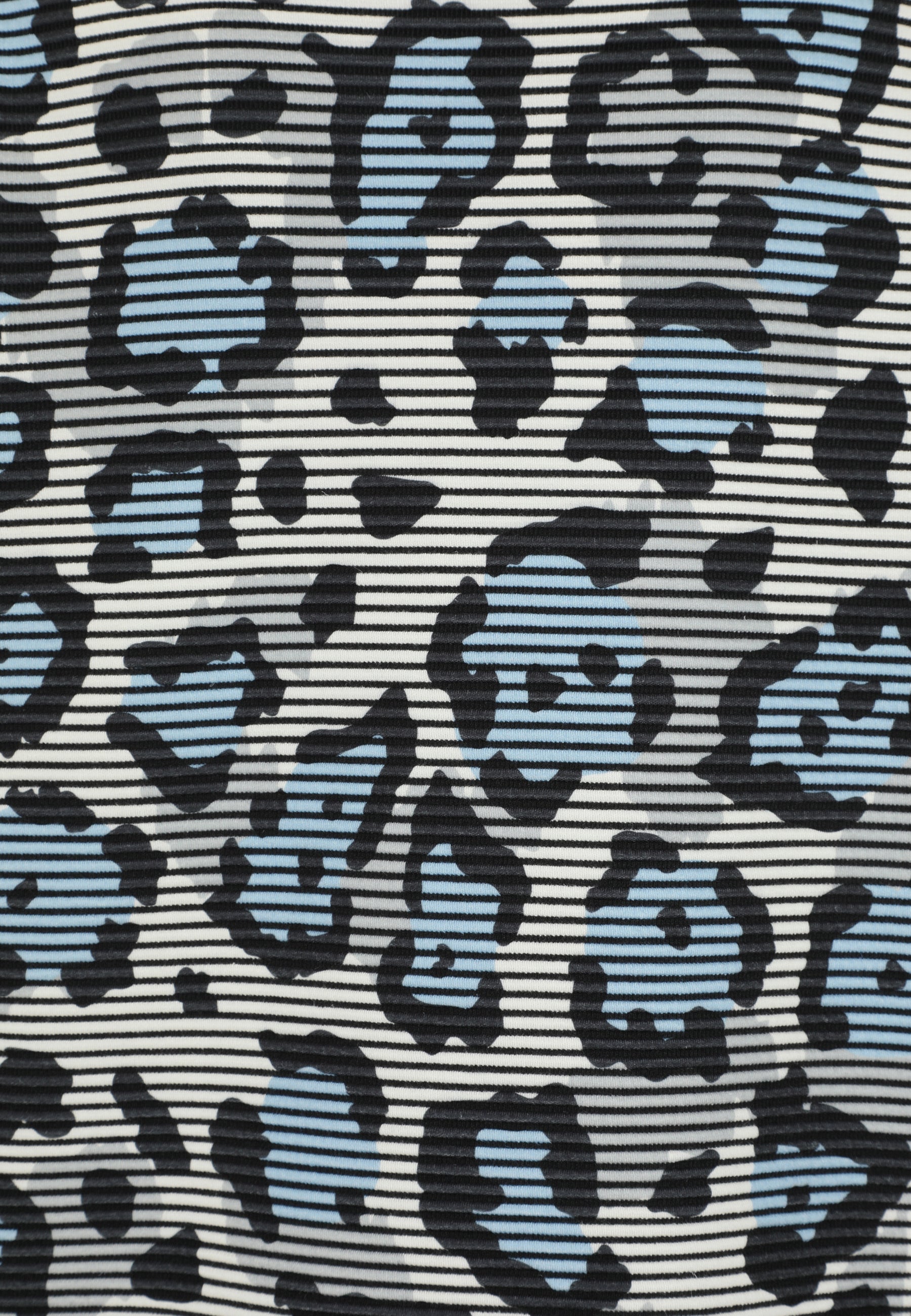Sweatshirt mit Leoprint - 58-Hellblau - Blau
