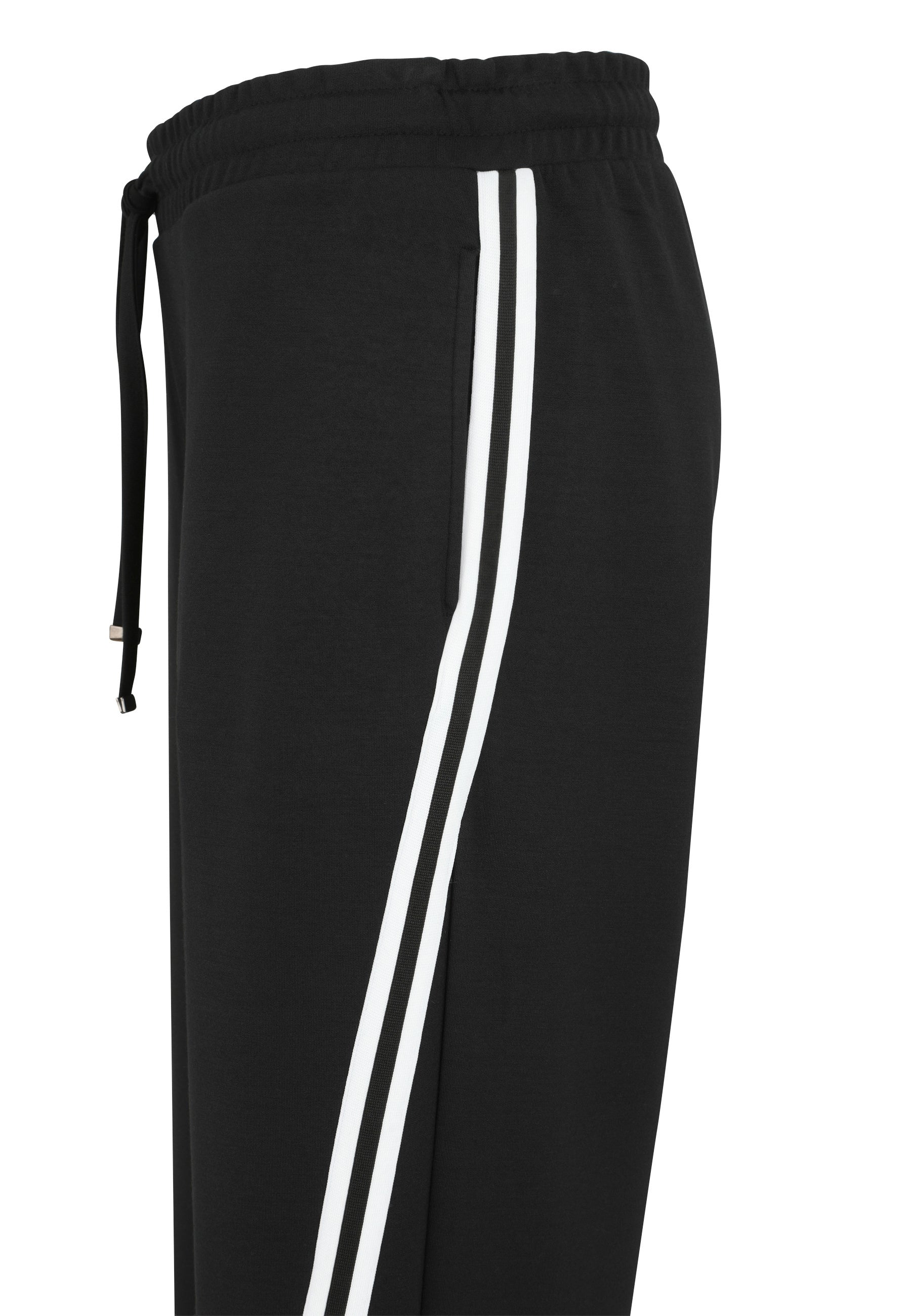 Joggpants Wide Leg - 91-Schwarz/WeiSS - Schwarz