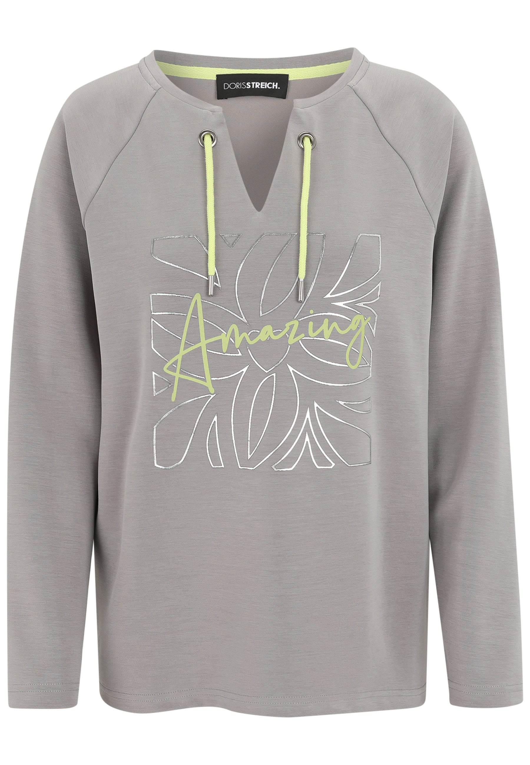 Sweatshirt aus Modal-Mix - 92-Stein - Grau