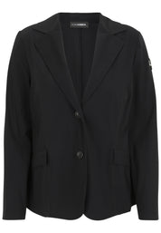 Blazer mit Badge - 99-Schwarz - Schwarz