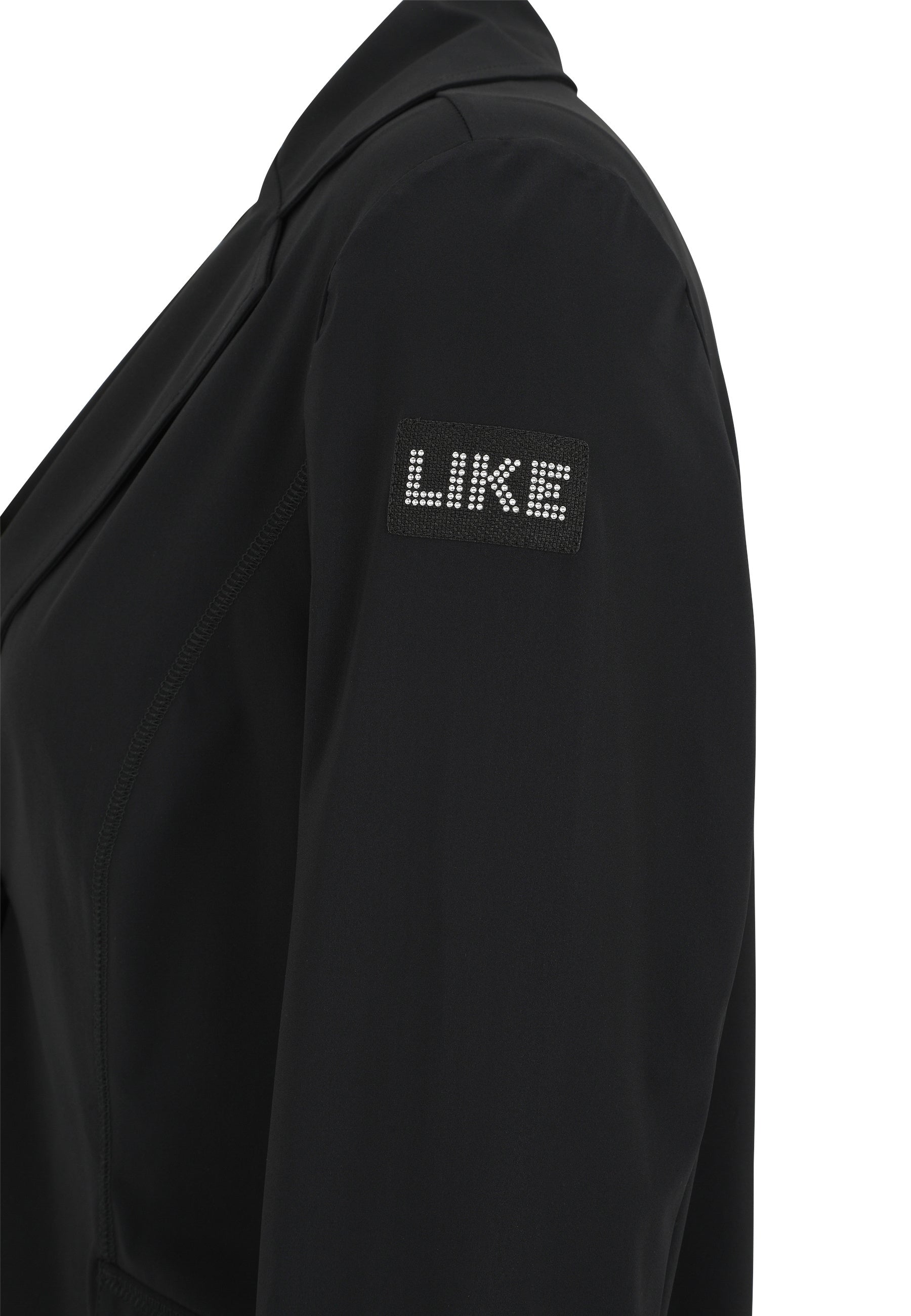 Blazer mit Badge - 99-Schwarz - Schwarz