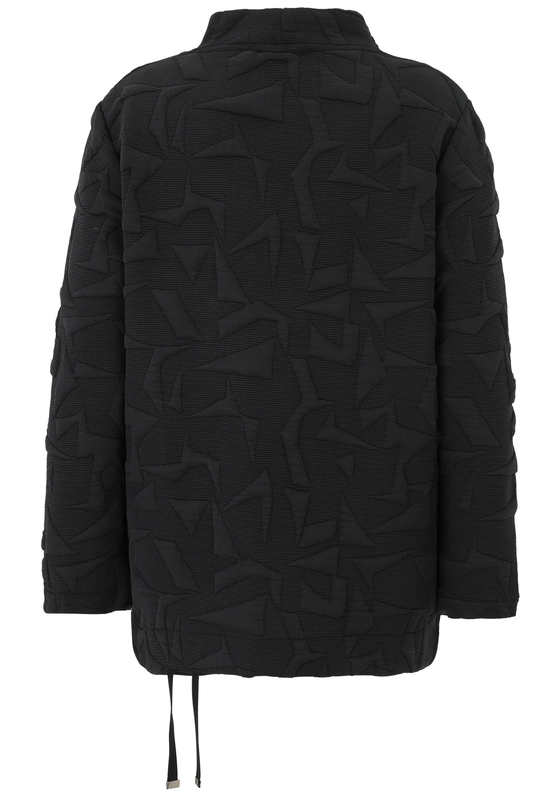 Sweatshirt mit Stehkragen - 99-Schwarz - Schwarz