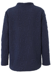 Sweatshirt aus Viskosemix - 51-Dunkelblau - Blau