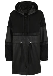 Sweatjacke Long Fit - 99-Schwarz - Schwarz