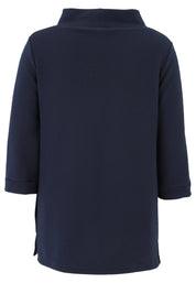 Sweatshirt aus Vikosemix - 51-Dunkelblau - Blau