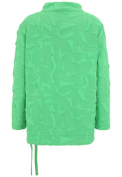 Sweatshirt mit Stehkragen - 74-Gras - Grün