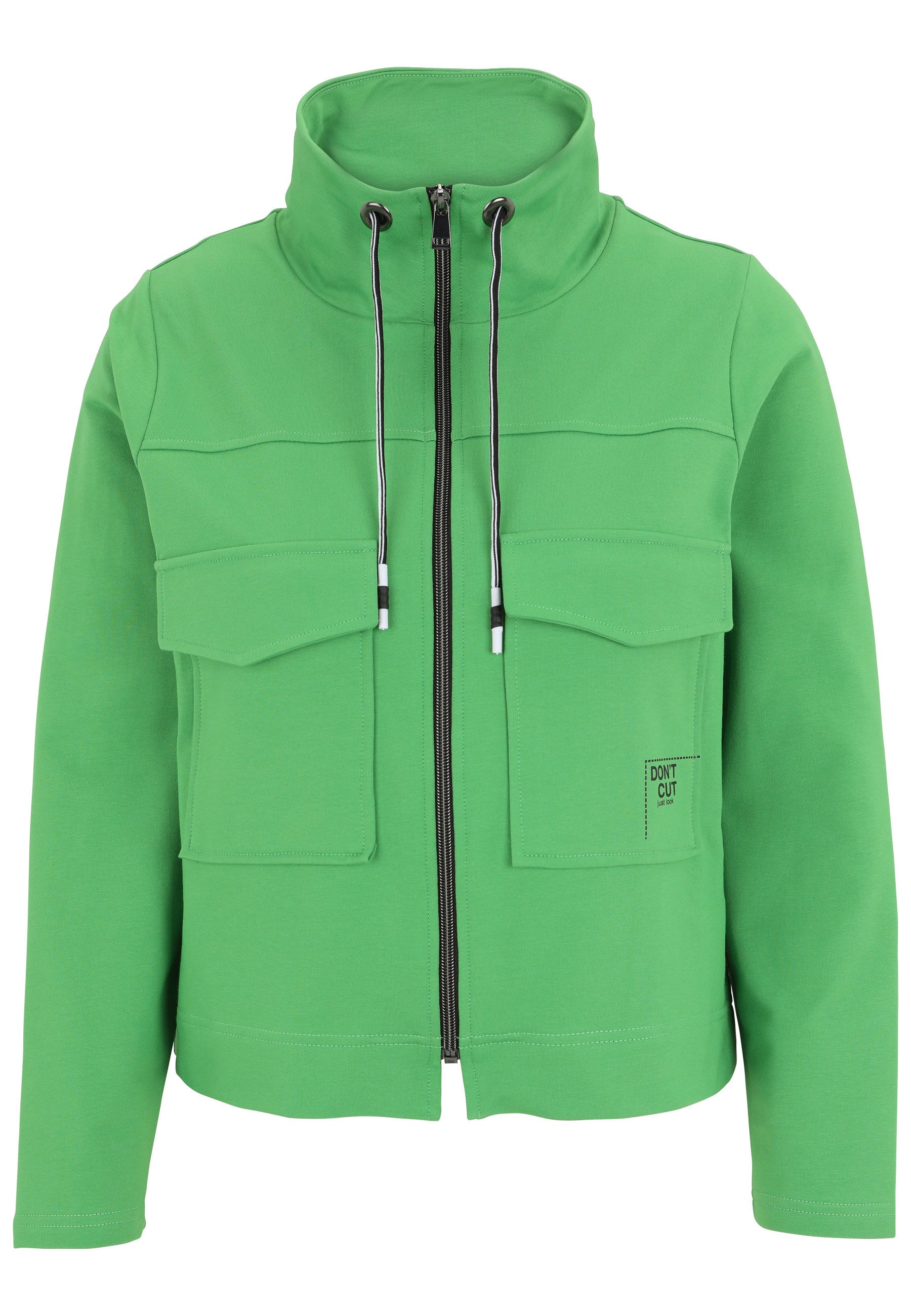 Sweatshirtjacke aus Baumwolle - 74-Gras - Grün