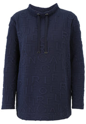 Sweatshirt aus Viskosemix - 51-Dunkelblau - Blau