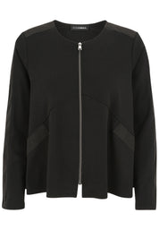 Sweatjacke aus Baumwollmix - 99-Schwarz - Schwarz