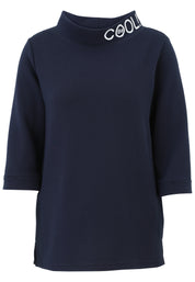 Sweatshirt aus Vikosemix - 51-Dunkelblau - Blau