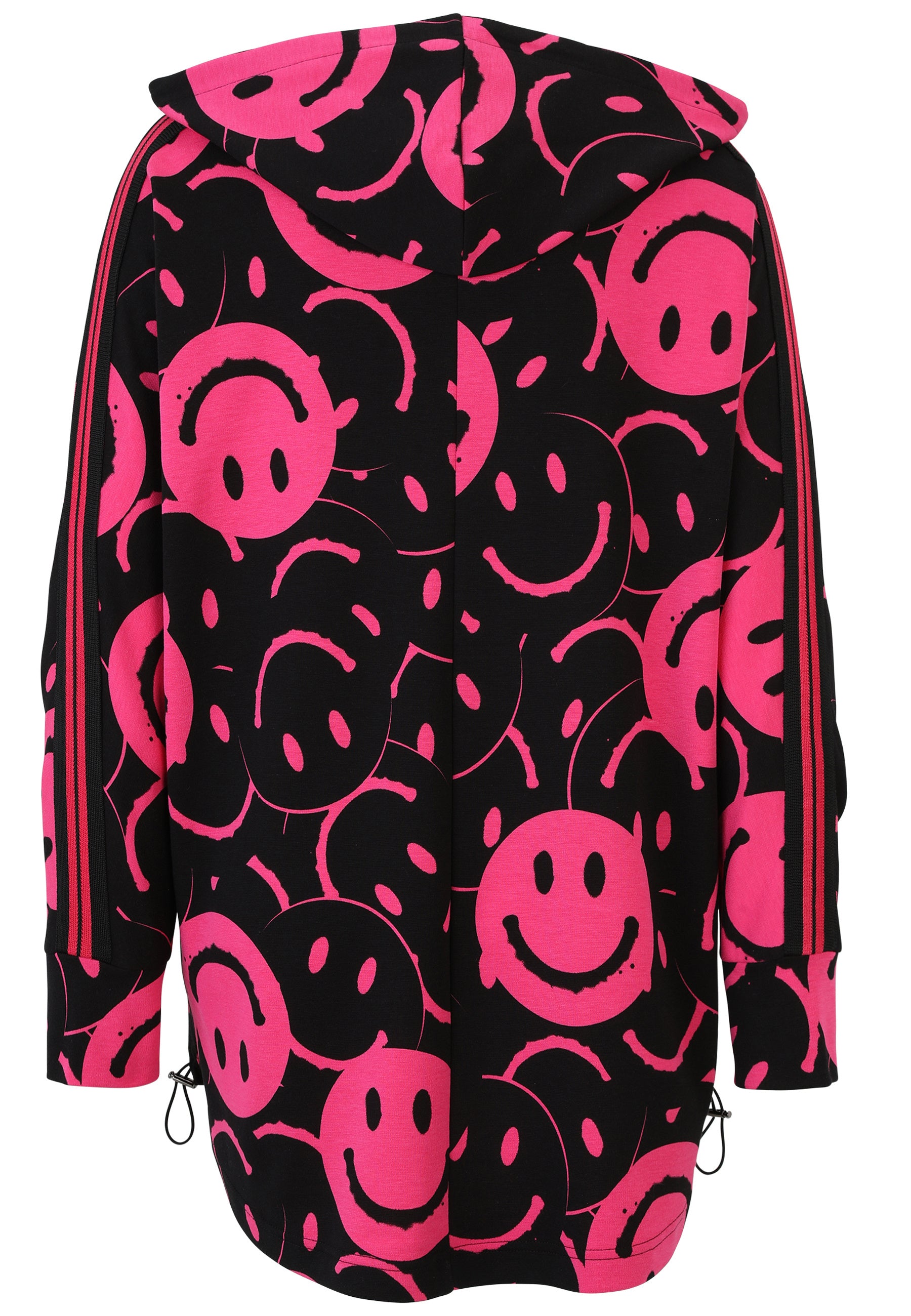 Sweathoodie aus Baumwollmix - 42-Pink - Schwarz