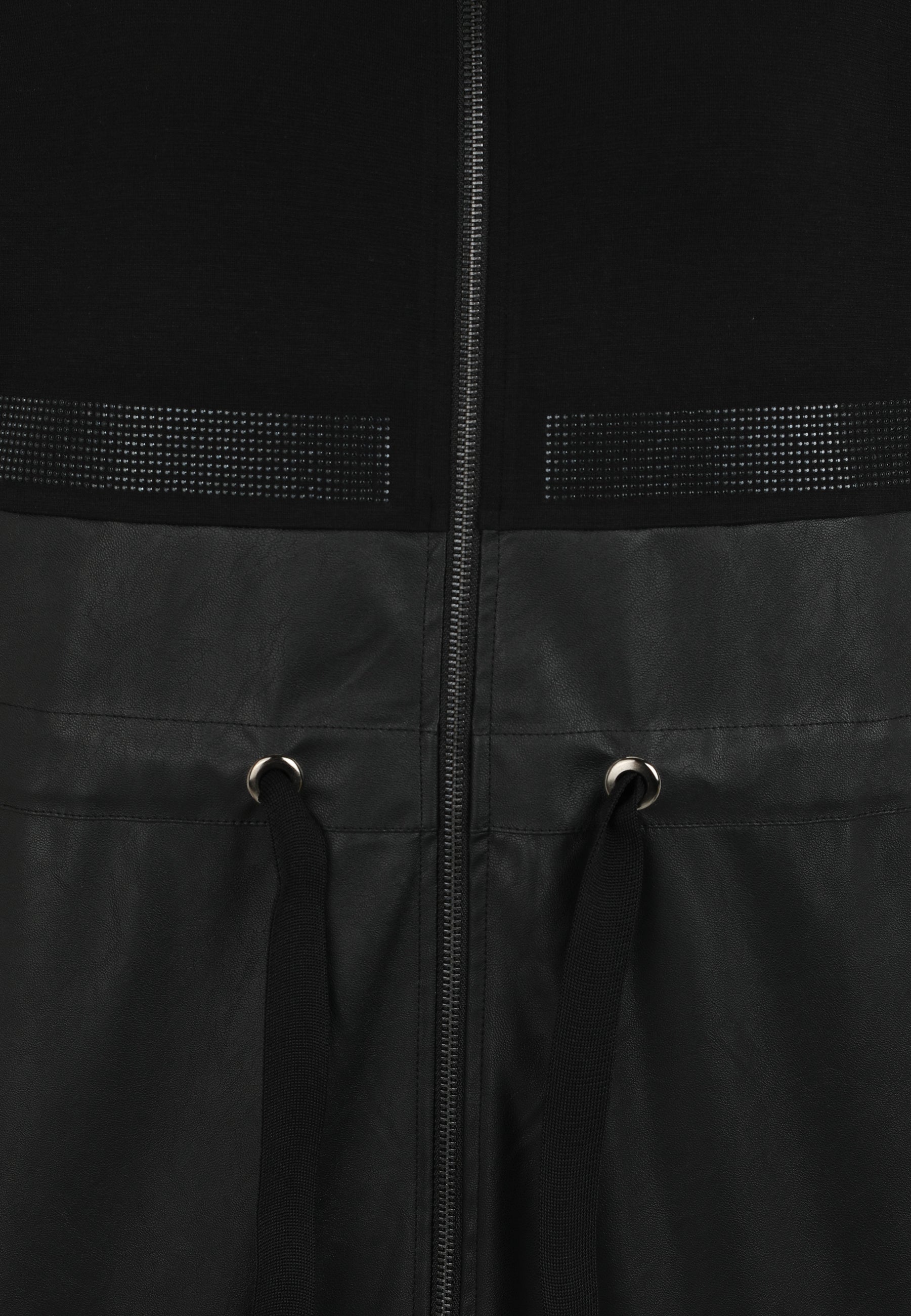 Sweatjacke Long Fit - 99-Schwarz - Schwarz