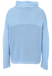 Sweatshirt aus Viskosemix - 58-Hellblau - Blau