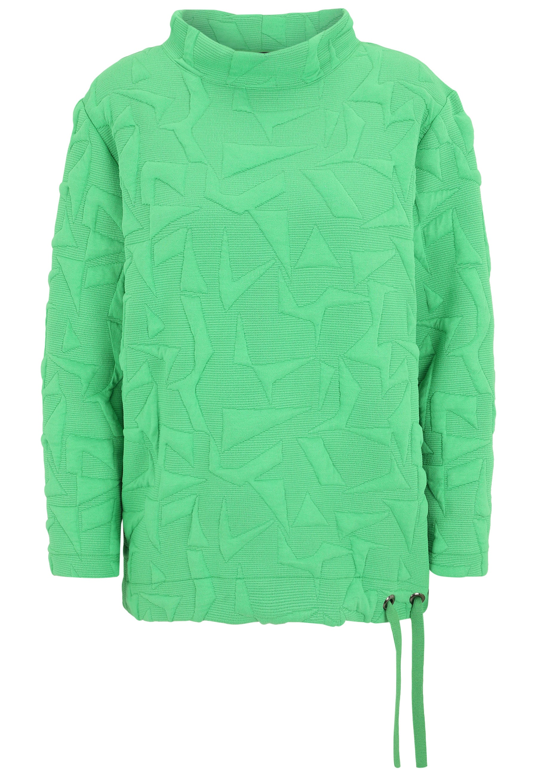 Sweatshirt mit Stehkragen - 74-Gras - Grün