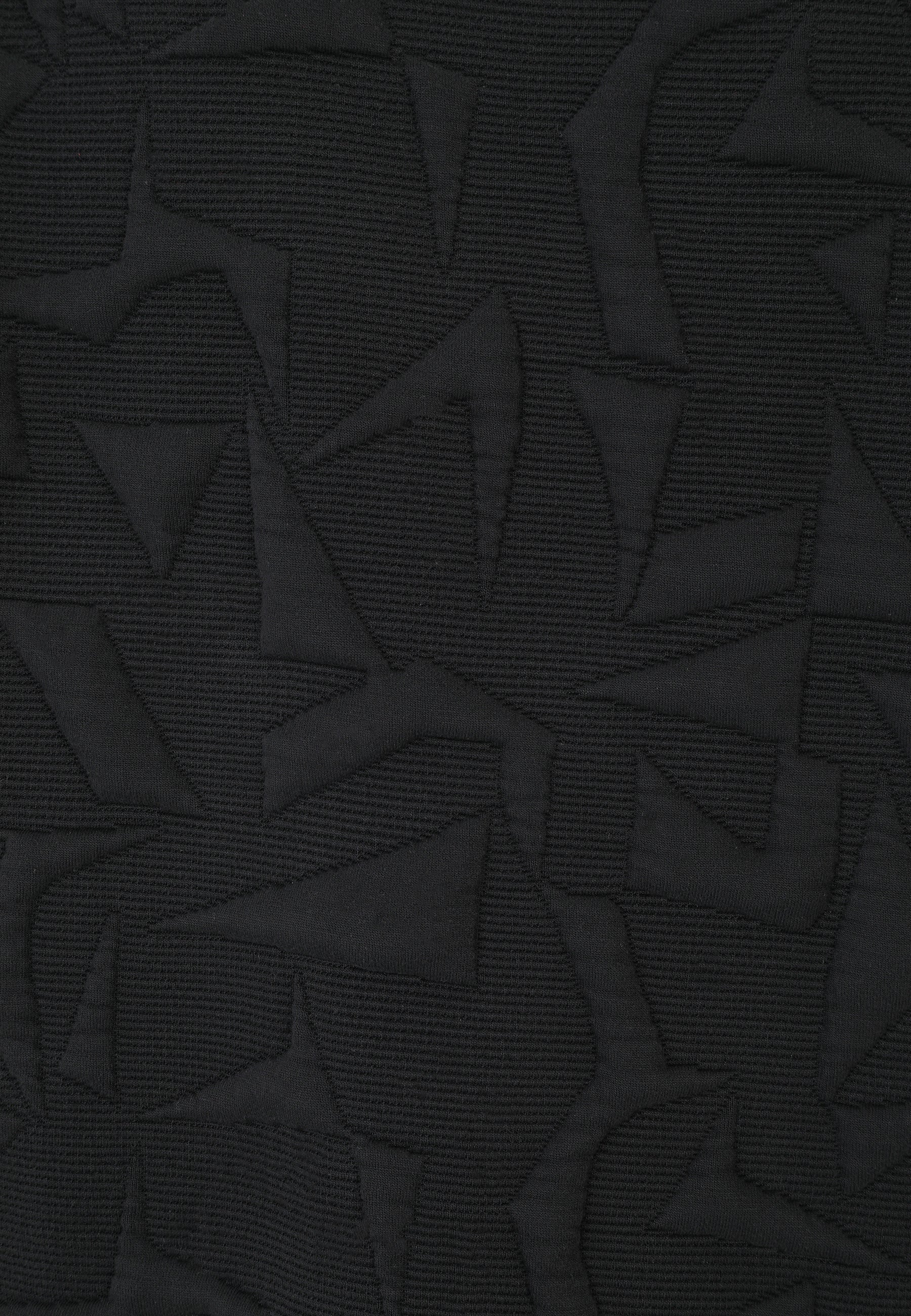 Sweatshirt mit Stehkragen - 99-Schwarz - Schwarz