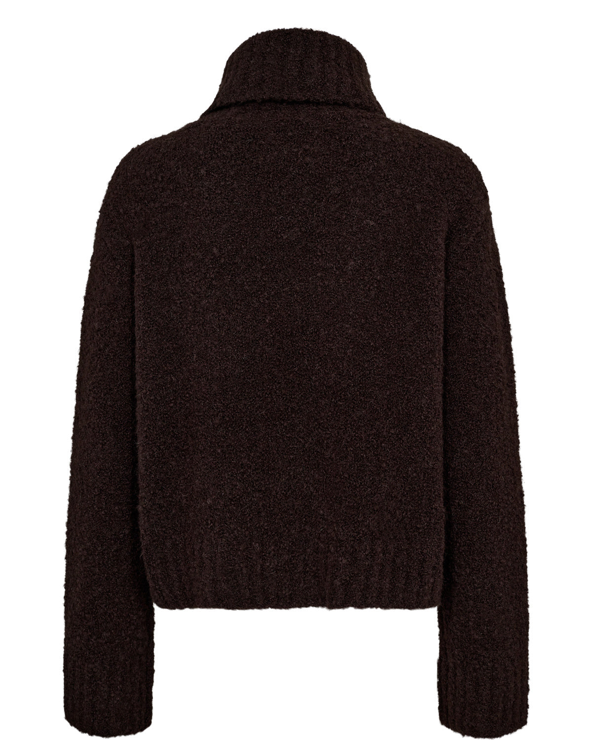 Strickpullover mit Rollkragen - 5698 - Braun