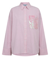 Bluse NUDARMI gestreift - 2703 - Rosa