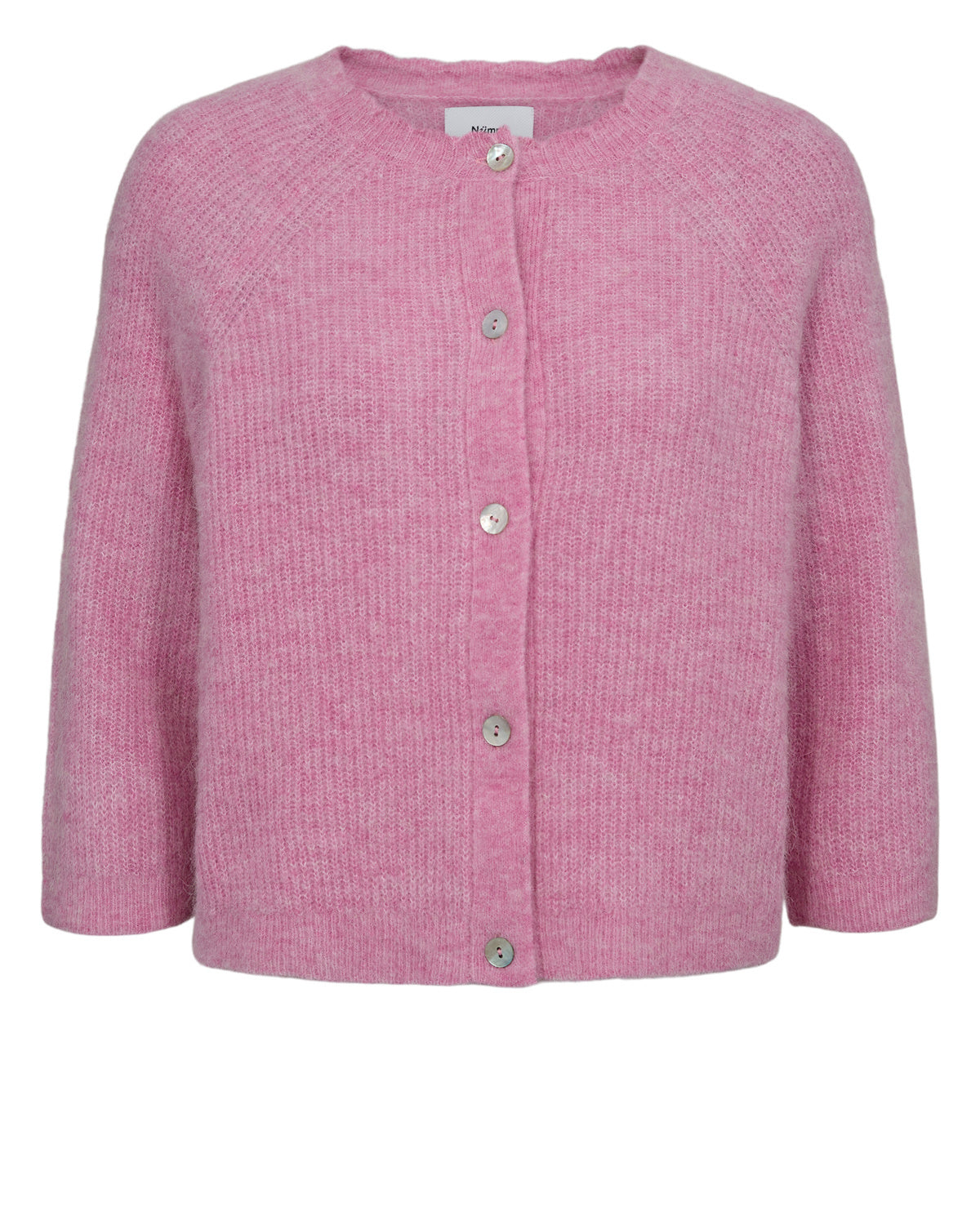 Strick-Cardigan aus Wollmix - 2535 - Rosa