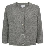 Strick-Cardigan aus Wollmix - 0517 - Grau