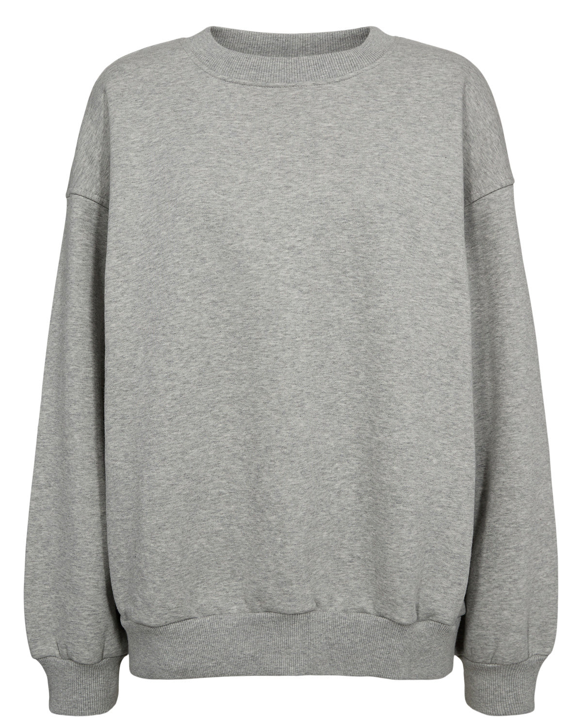 Sweatshirt oversized aus Baumwollmix - 0510 - Grau