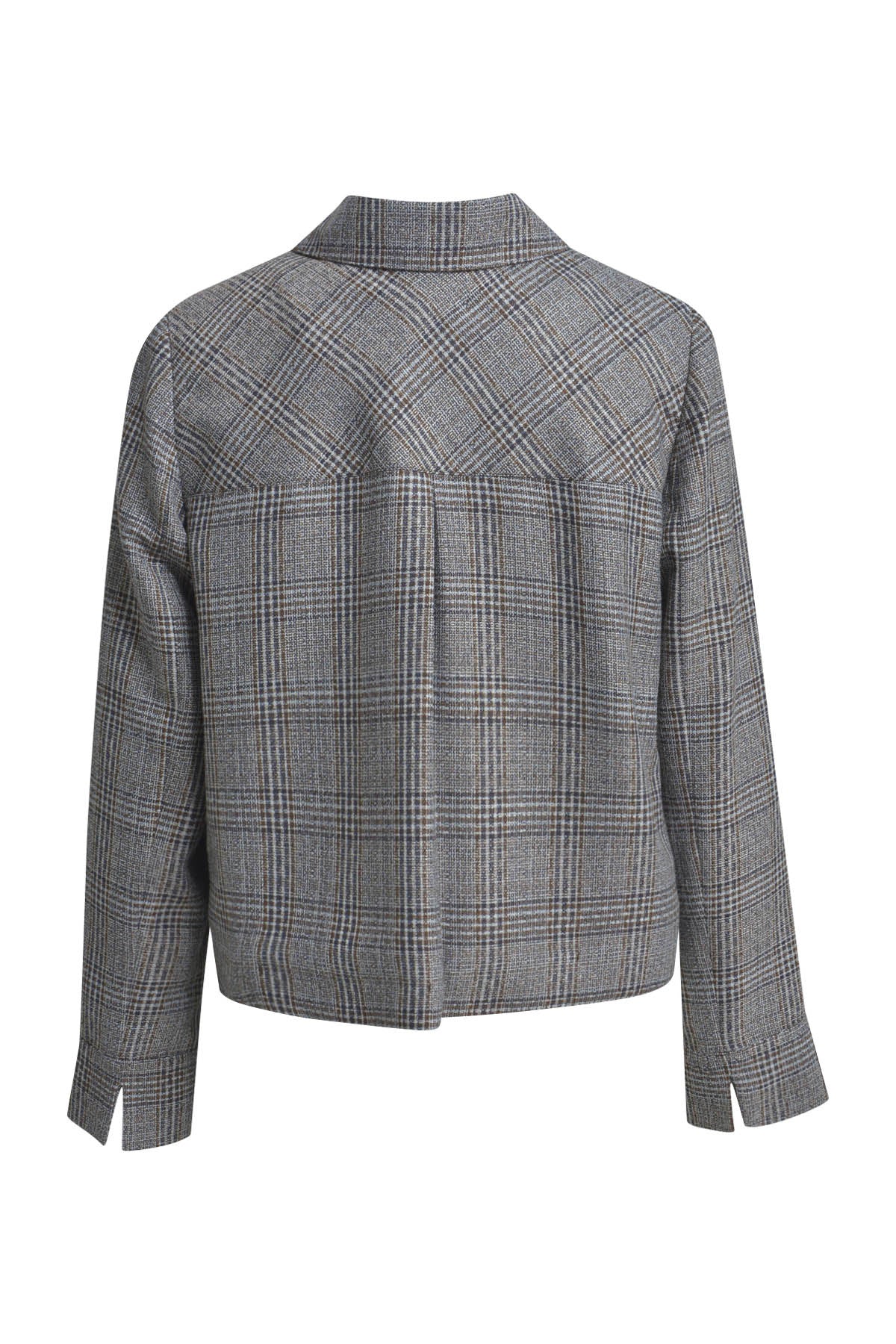 Blazerjacke kariert - 1920-MINK PRINT - Grau