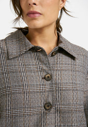 Blazerjacke kariert - 1920-MINK PRINT - Grau