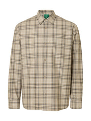 Freizeithemd Relaxed Fit - Pure Cashmere/Checks - Beige