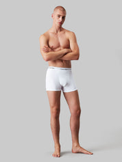 Relaxed Fit Trunks 3er-Pack - 100-WHITE - Weiß