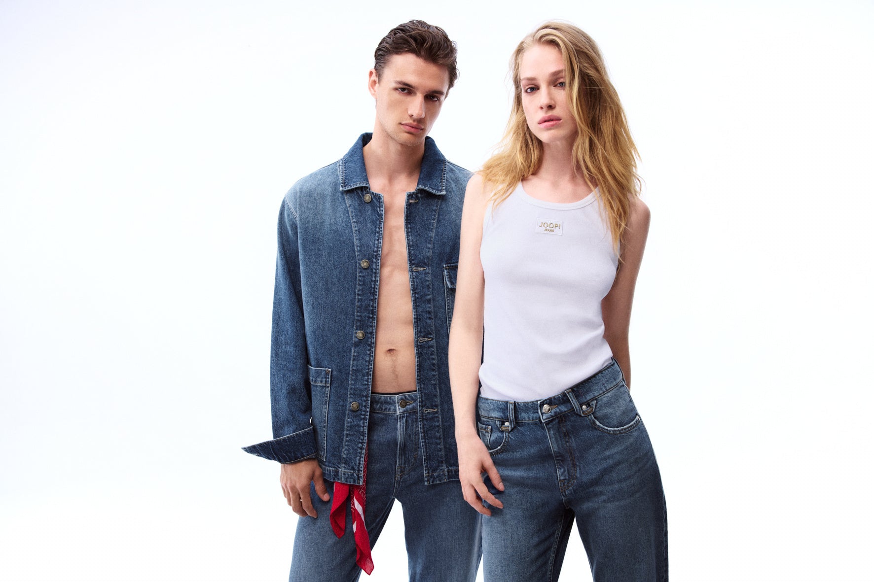 Jeansjacke aus Baumwolle - 433-Bright Blue 433 - Blau