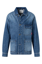 Jeansjacke aus Baumwolle - 433-Bright Blue 433 - Blau
