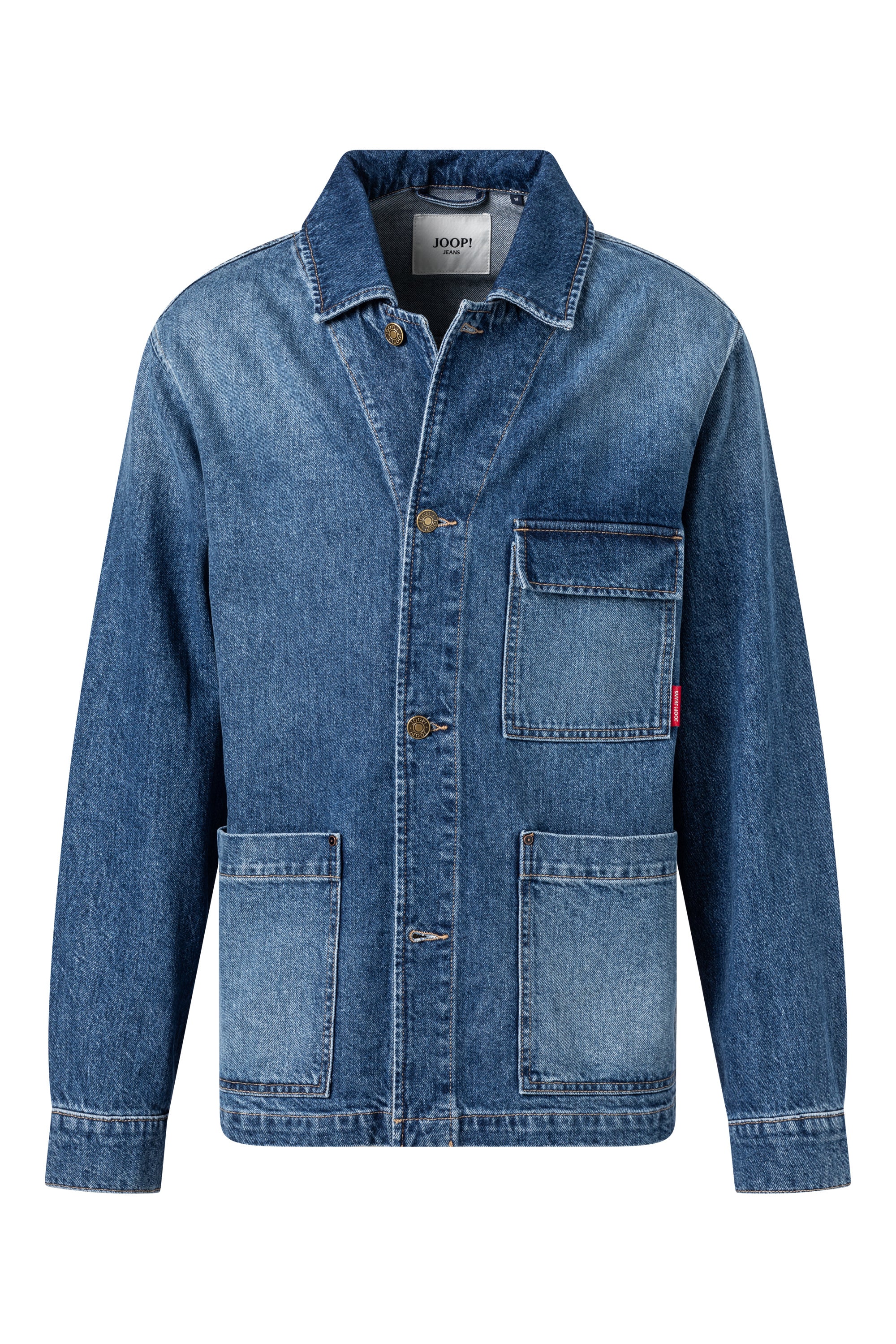 Jeansjacke aus Baumwolle - 433-Bright Blue 433 - Blau