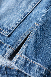 Jeansjacke aus Baumwolle - 433-Bright Blue 433 - Blau