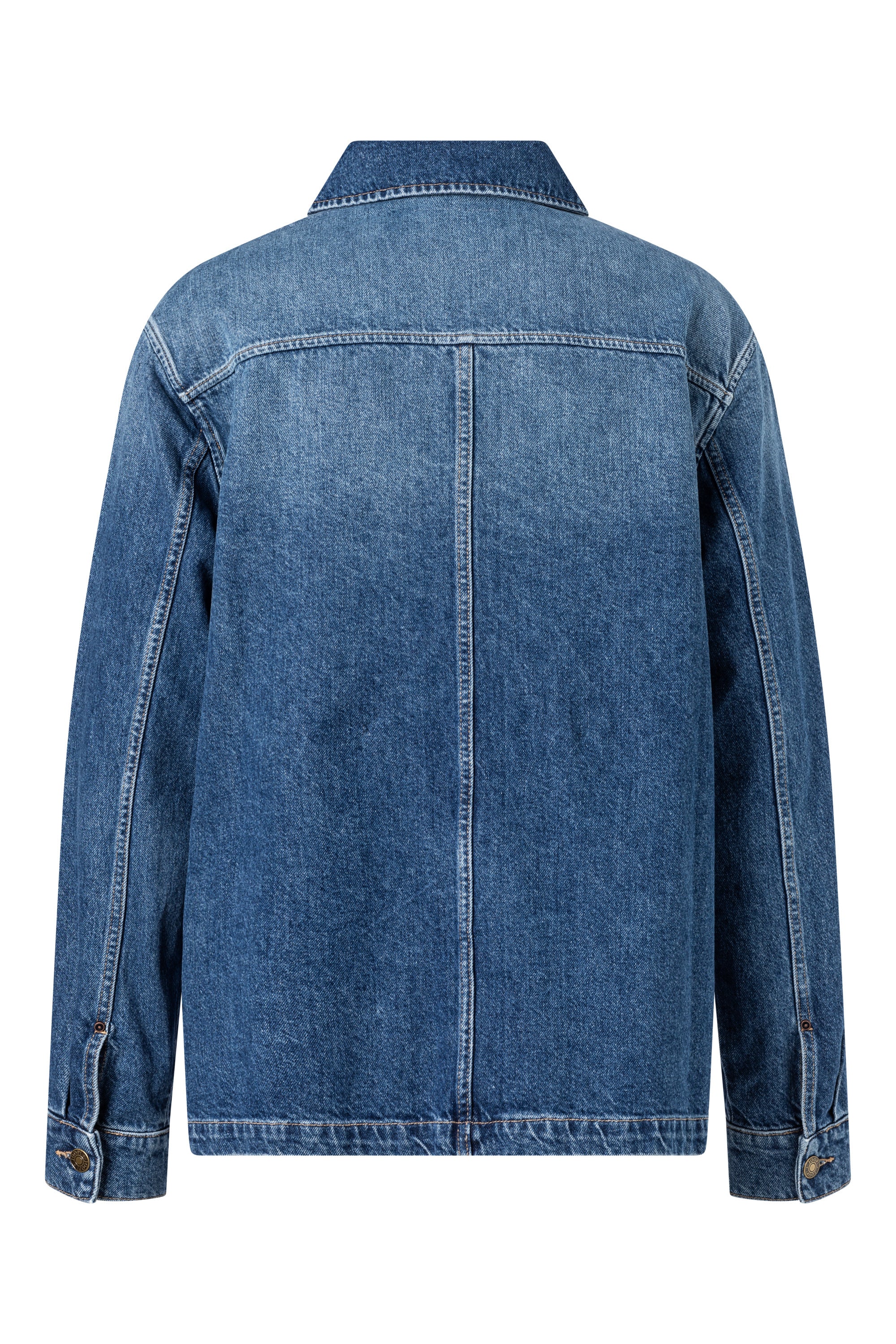 Jeansjacke aus Baumwolle - 433-Bright Blue 433 - Blau